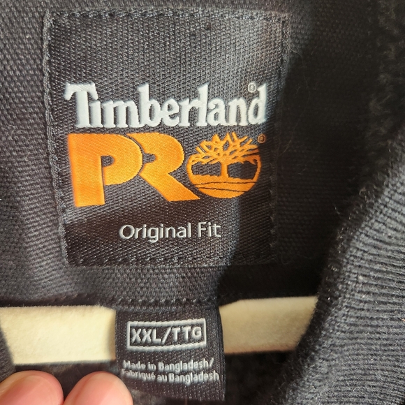 NWT Timberland Pro Original Fit Black Gritman Lined Canvas Vest, XXL - Picture 3 of 12